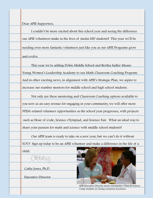 Cathy Letter August Newsletter AP 7